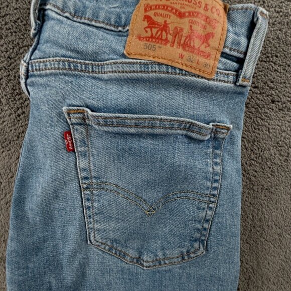 Levi's Other - Levi's 505 Denim Jeans Blue ACTL 31x29 Zip Fly Cotton Blend Workwear Outdoors